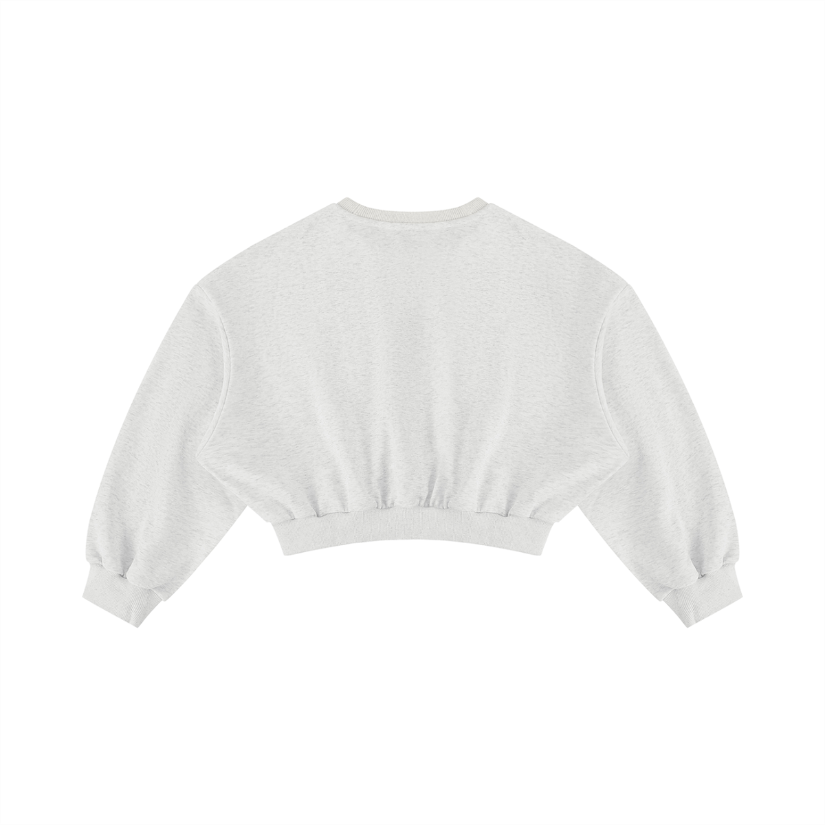 ACORA Women's Cropped Crewneck Sweatshirt - MAROON