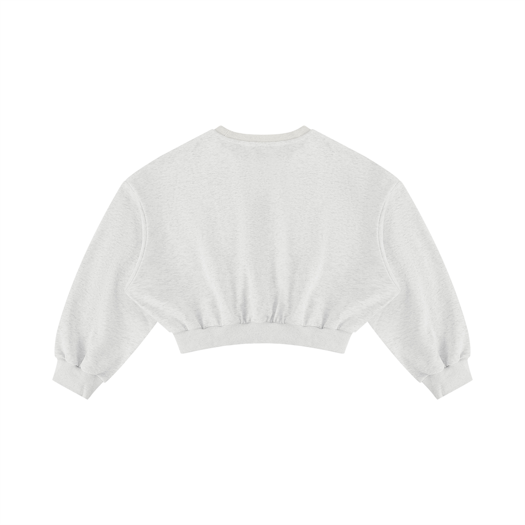 ACORA Women's Cropped Crewneck Sweatshirt - Blue